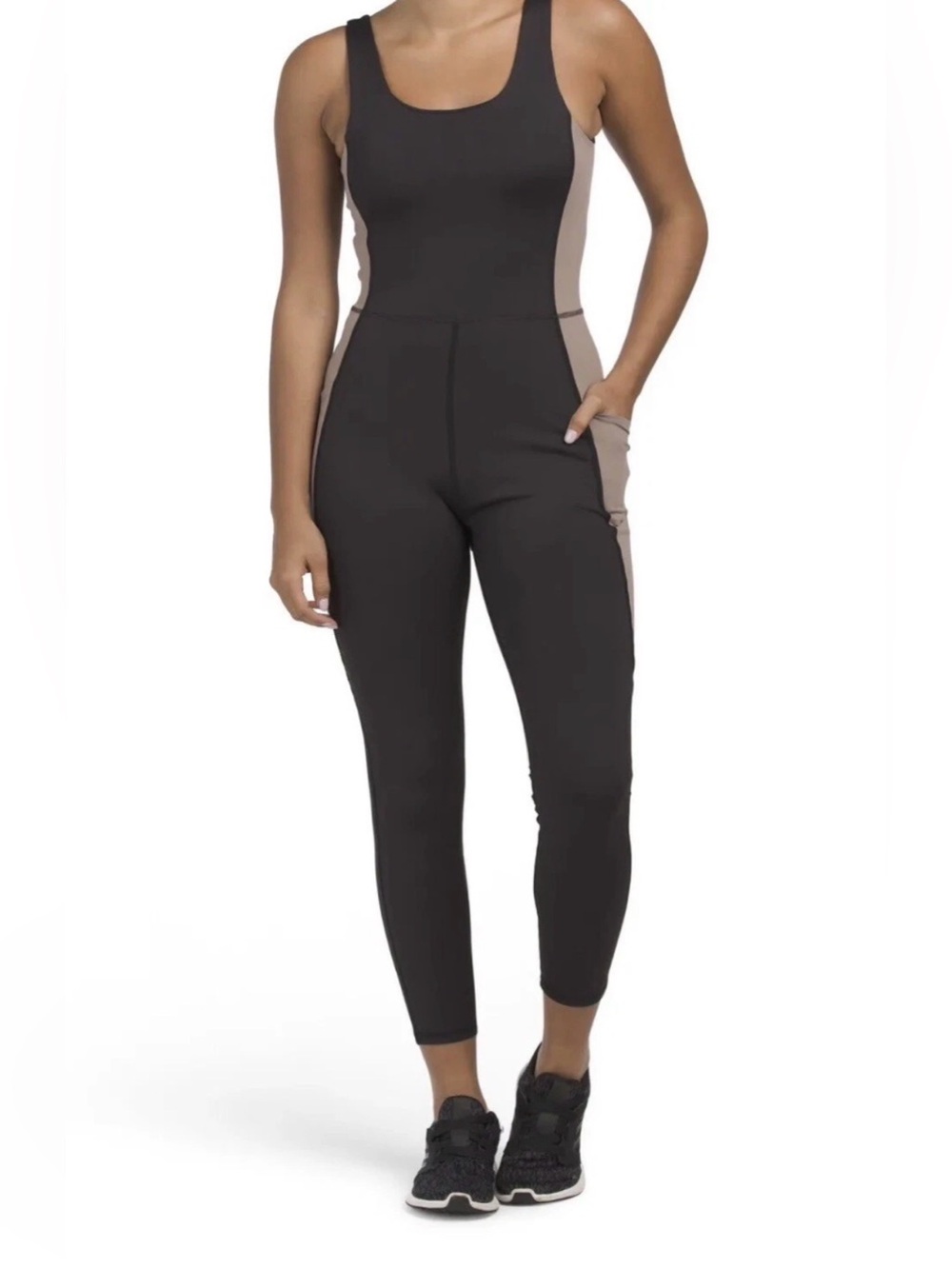 Move Theology Bodysuit Catsuit Colorblock Athletic One Piece Large Jumpsuit 25”
